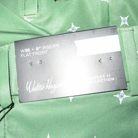 Walter Hagen Perfect 11 Golf Shorts Green Sz 36 NWT - Picture 5 of 5